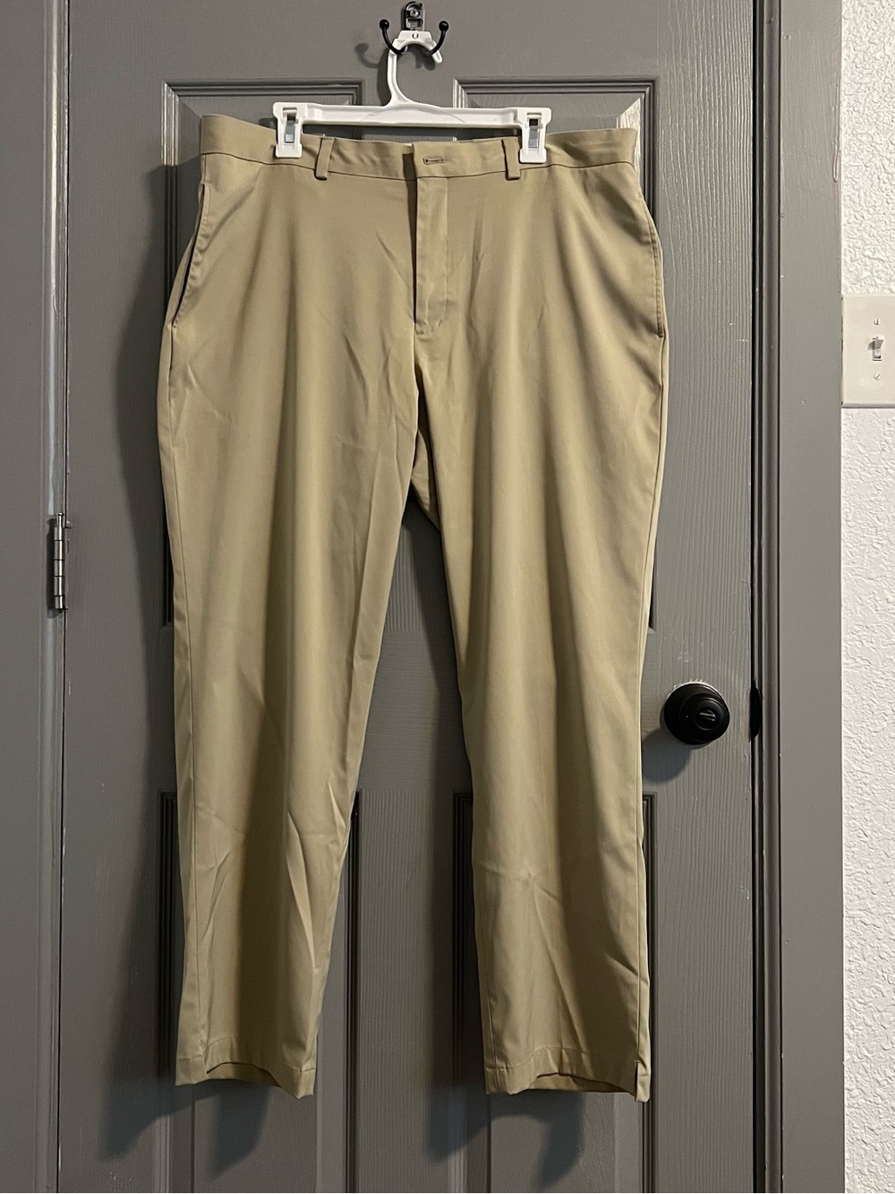 Slazenger Men's Light Khaki Golf Performance Chinos Tan W38 L30